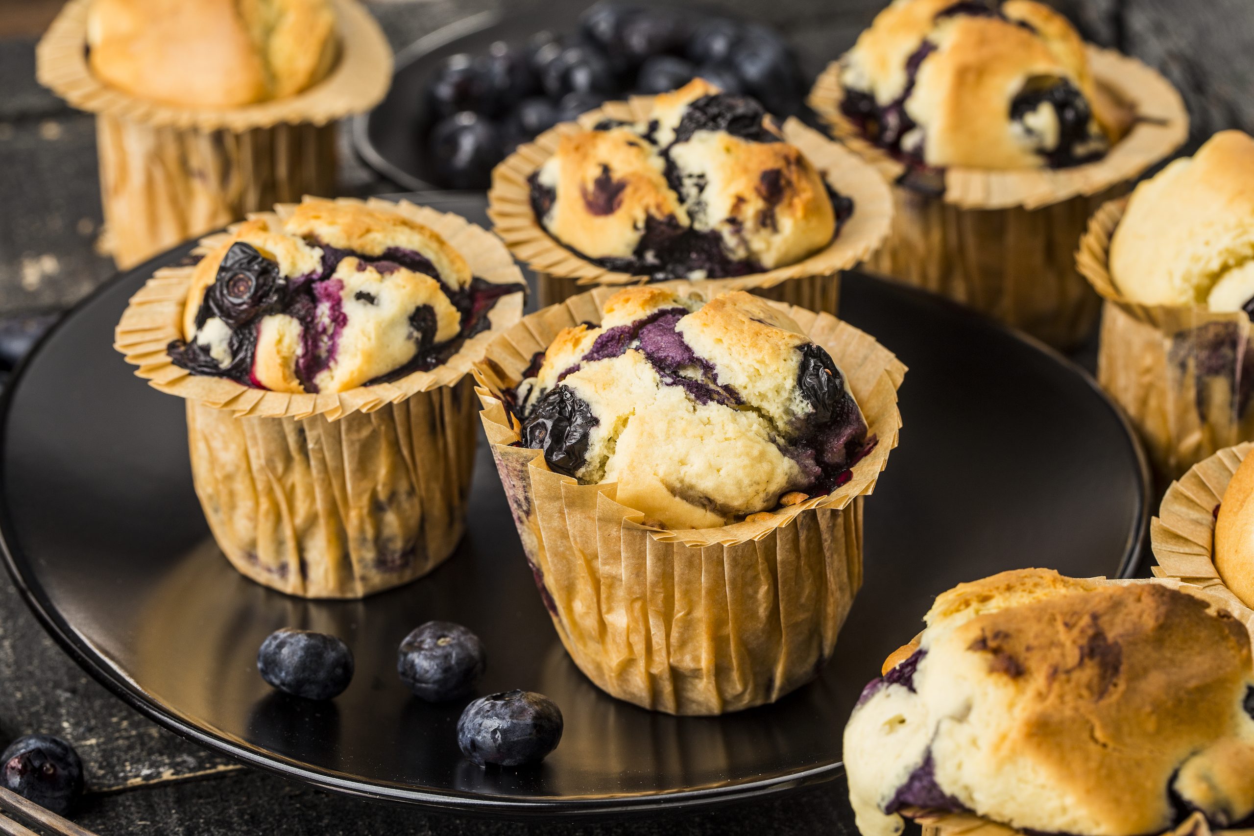 Soft And Moist Blueberry Muffins