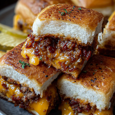 Bacon Jam Cheeseburger Sliders