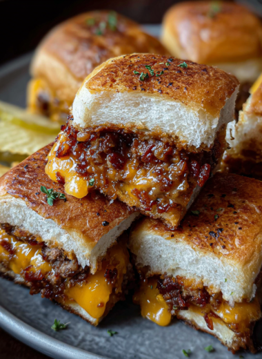 Bacon Jam Cheeseburger Sliders