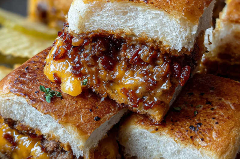 Bacon Jam Cheeseburger Sliders
