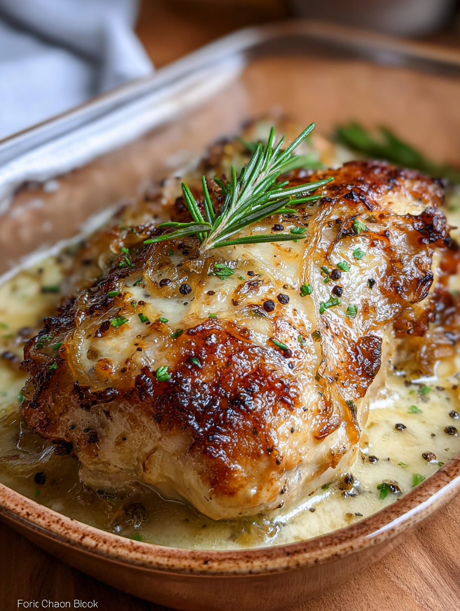 Easy French Onion Chicken Bake Recipe – Ready in 30 Min