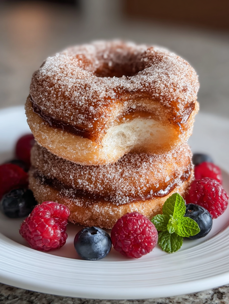 Keto Cinnamon Sugar Donut preparation